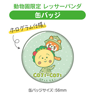 缶バッジ（動物園限定　レッサーパンダ）